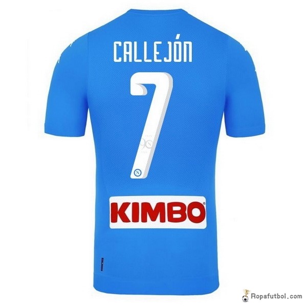 Camiseta Napoli Replica Primera Ropa Callejon 2016/17 Azul Negro